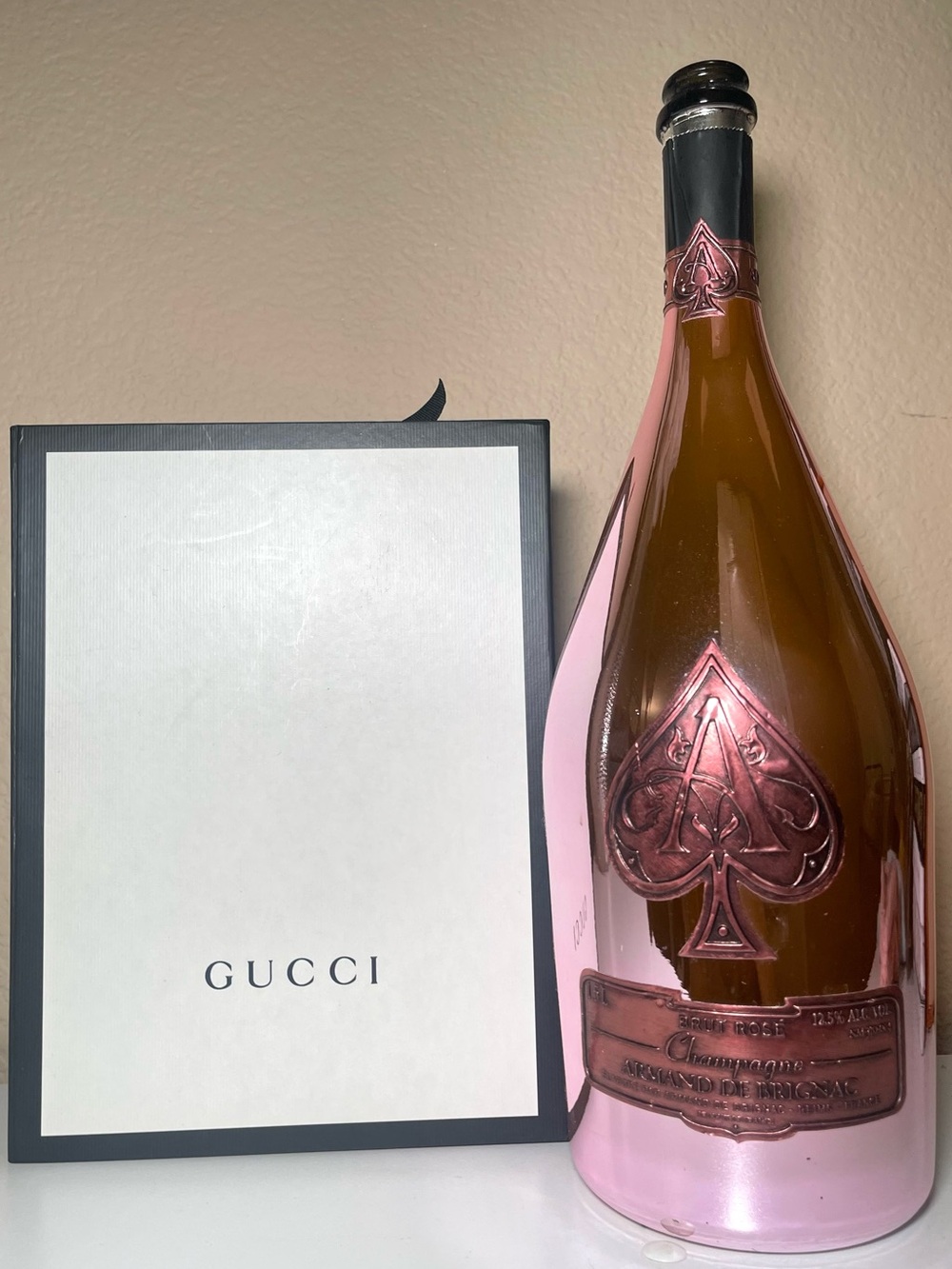 1 ACE of SPADES Rose magnum champagne bottle